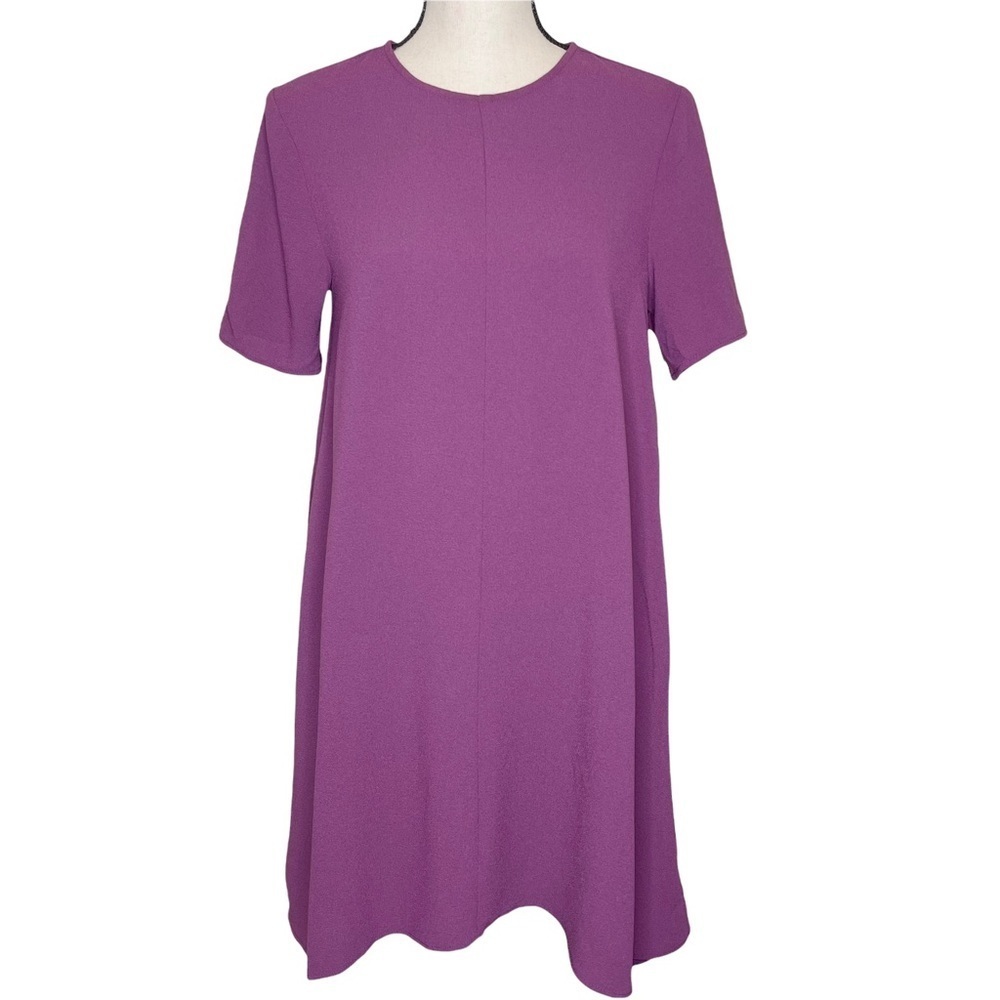 Charles Henry Purple‎ Short Sleeve Shift Dress NWT